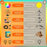 QUIGO Sunset LED lampa so západom slnka s ovládaním cez aplikáciu, RGB viacfarebné nočné svetlo, selfie lampa do spálne, obývačky, na párty, estetická 6