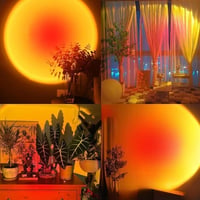 QUIGO Sunset LED lampa so západom slnka s ovládaním cez aplikáciu, RGB viacfarebné nočné svetlo, selfie lampa do spálne, obývačky, na párty, estetická 5