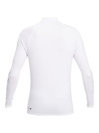 Tricou de înot pentru bărbați Quiksilver All Time cu mânecă lungă, tip rash guard, protecție UPF 50, alb, mărimea M 2