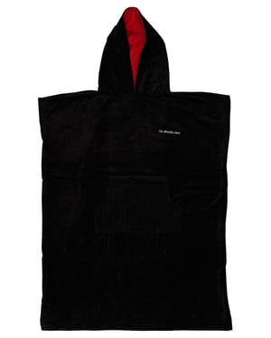 Quiksilver Hoody Towel Pončo za surfanje za muškarce - Ručnik s kapuljačom sivi 89 x 103 cm