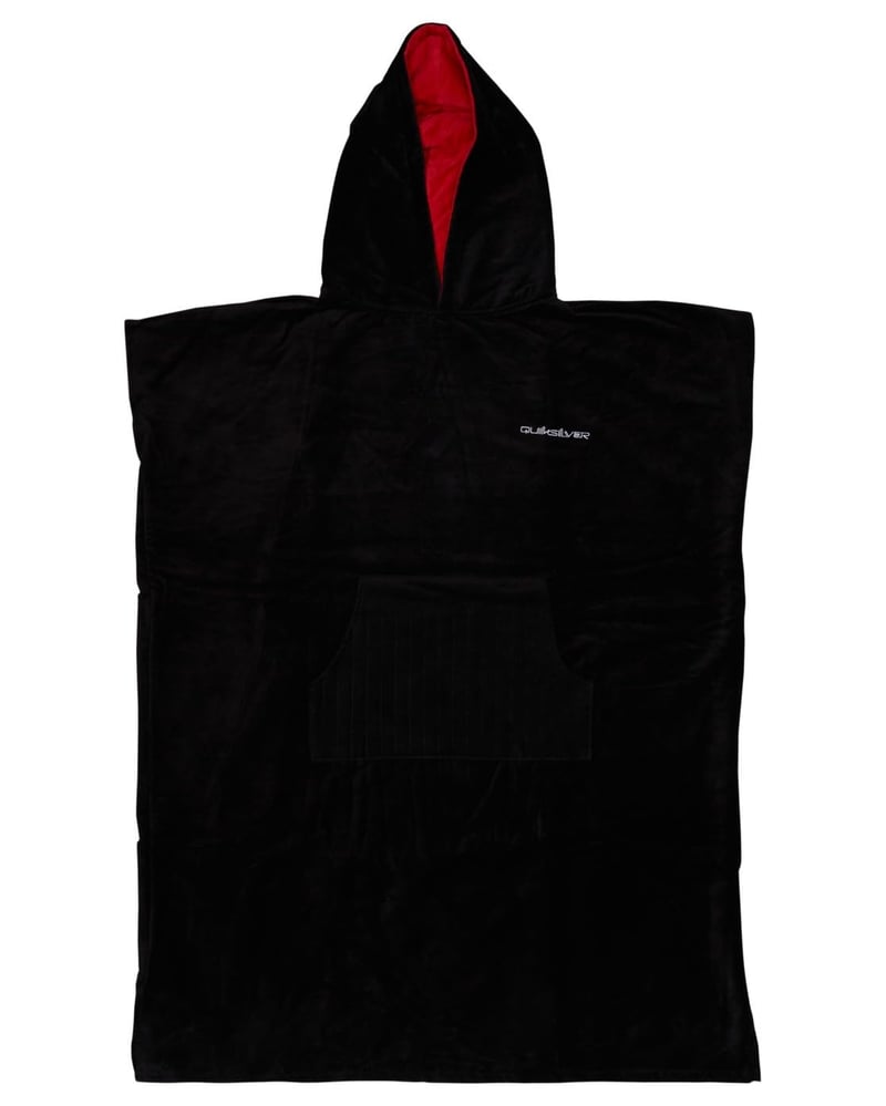 Quiksilver pánske pončo na prezliekanie s kapucňou – Sivé, 89 x 103 cm