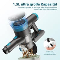 Quilted Northern 45000Pa Akkumulátoros Porszívó LED Érintőképernyővel - 65 Perces Üzemidő, 1,5L Portartály, Gubancgátló Kefe, Kemény Padlóra 4