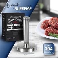 Quirility Rozsdamentes Acél Smash Burger Prés - Húspuhító, Mosogatógépben Mosható, Professzionális Húskalapács és Burger Lapító

AI: I've cr 2