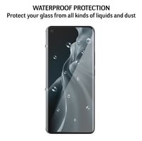 Folie de protecție din sticlă securizată QUITECO pentru Xiaomi Mi 11 - cu ramă neagră - 2 bucăți 9