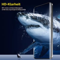 QULLOO Folie de protecție din sticlă securizată pentru Xiaomi Redmi Note 15 Pro Plus / Note 15 Pro+ 5G, 2 buc. + 2 buc. protecție cameră, duritate 9H, HD, transparentă, rezistentă la zgârieturi 6