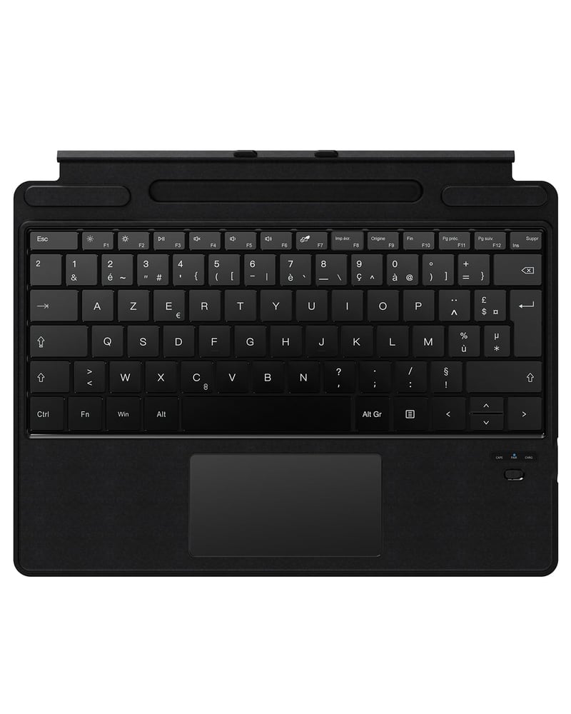Bluetooth klávesnica Qulose pre Surface Pro 8/9/Pro X s touchpadom – čierna