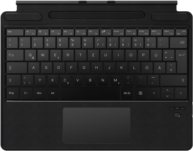 Qulose Surface Pro 8/9/X/11 Bluetooth Billentyűzet QWERTZ Érintőpaddal