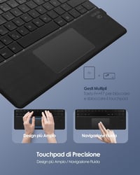 Qulose Surface Pro 8/9/X/11 Bluetooth Billentyűzet Touchpad-dal 5