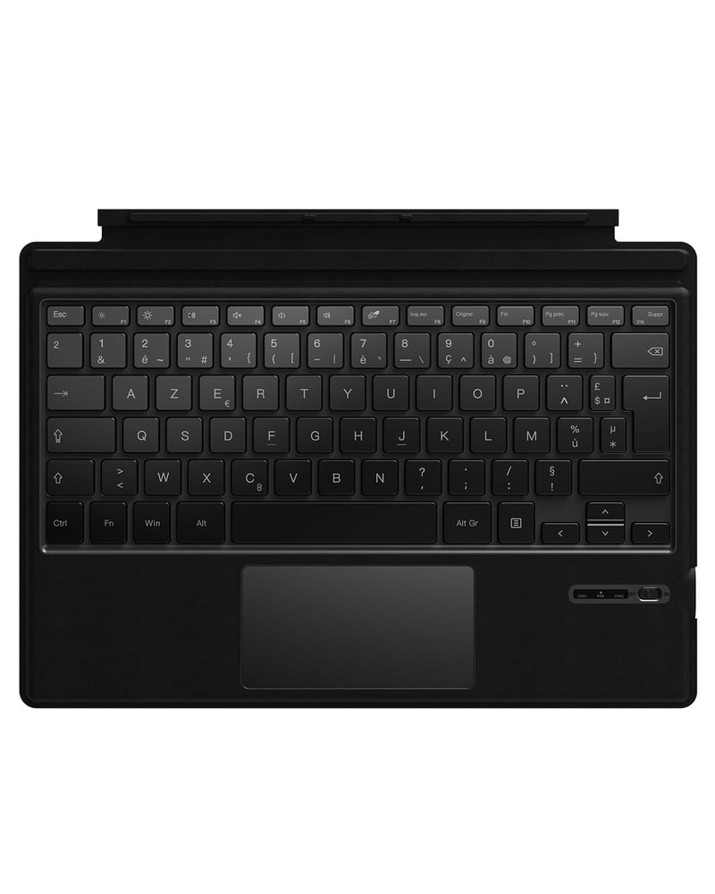 Qulose Surface Pro AZERTY tipkovnica za Microsoft Surface Pro 3-7 - crna