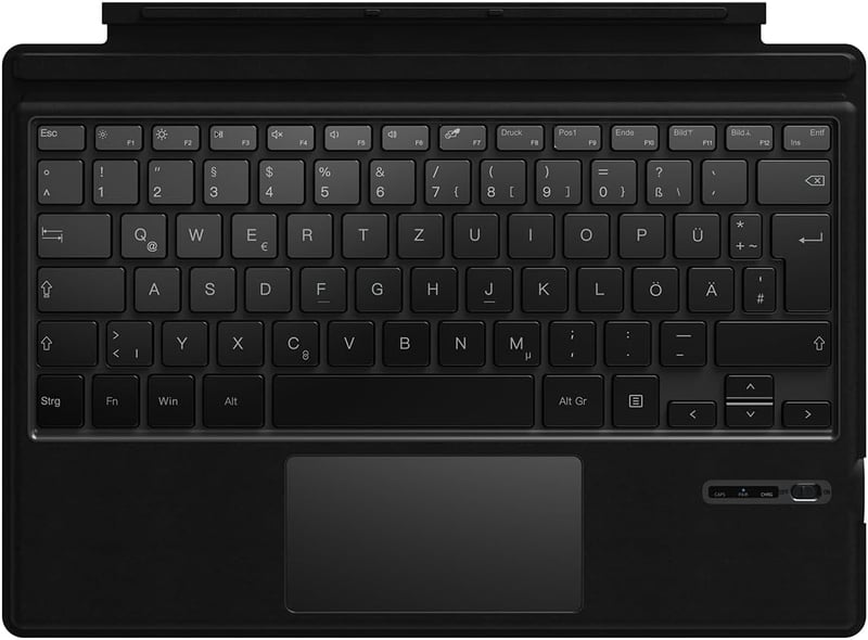 Qulose Surface Pro Wireless Bluetooth Billentyűzet QWERTZ Touchpad-dal