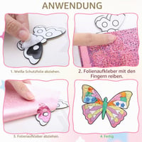 Artă cu Folie Qunkun pentru Copii – Autocolante de Colorat DIY și Set Creativ pentru Activități Manuale pentru Copii 3