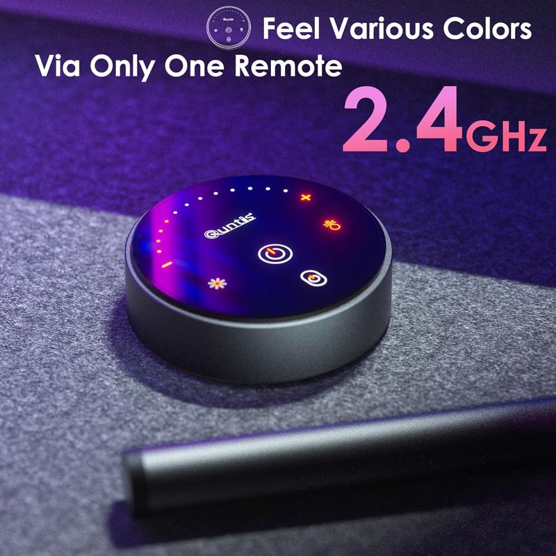 Quntis 51 cm Íves Monitor Lámpa RGB Háttérvilágítással - 15 Üzemmódú Távirányítós Gamer Világítás, Szemkímélő Szabályozható USB Monitorfény 