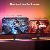 Quntis 51cm LED Monitor Lámpa RGB USB Asztali Gamer Fény 15 Szín 7