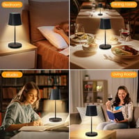 Quntis LED asztali lámpa érintésvezérlős, USB töltős, RGB színváltó, vízálló kültéri - 2, 3 colour temperature + RGB 9