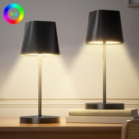 Quntis LED asztali lámpa érintésvezérlős, USB töltős, RGB színváltó, vízálló kültéri - 2, 3 colour temperature + RGB 1
