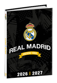 Agendă Eurotextagenda ML Real Madrid 2026-2027 QUO VADIS - Negru, 12x17 cm 1