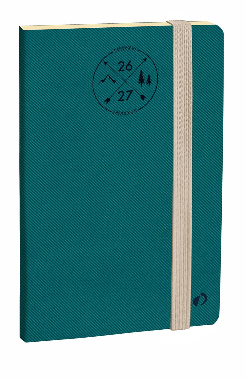 QUO VADIS Horizontal 15 SD Prestige týždenný kalendár 2026-2027 – Caraïbes – 16-mesačný (september-december) – viacjazyčný – 10x15 cm