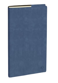 Agendă săptămânală Quo Vadis Italnote S Prestige 2027, cu spirală, Roma, albastru, 8,8x17 cm, hârtie fildeș, în limba italiană 1
