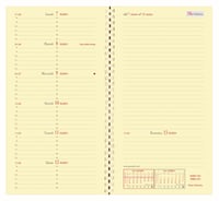 Agendă săptămânală Quo Vadis Italnote S Prestige 2027, cu spirală, Roma, albastru, 8,8x17 cm, hârtie fildeș, în limba italiană 2