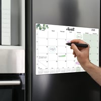 Qupece Mágneses Naptár 2026-2027 Hűtőmágnes Családi Szervezőtábla 32x22cm 7