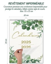 Magnetický kalendár na chladničku Qupuce 2025 2026 A4, mesačný nástenný kalendár október 2025 – december 2026, rodinný plánovač do domácnosti a kancelárie, magnetický 4
