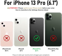 Ququcheng iPhone 13 Pro szilikon nyakpántos tok TPU bumperrel - fekete 7