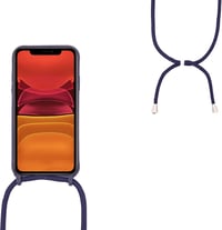 Ququcheng iPhone 13 Pro szilikon nyakpántos tok TPU bumperrel - fekete 3