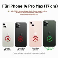 Silikónový kryt na krk Ququcheng pre iPhone 14 Pro Max (6,7") so šnúrkou, ochranný rám TPU, čierny 7