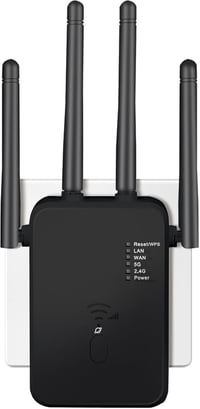 Qwdqwd 1200Mbps Dual Band WiFi Erősítő 4 Antennával Router Mód 1