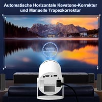 Qwdqwd 4K Mini Projektor Android 11 - Forgatható Hordozható Kivetítő 5G WiFi BT 5.0 - 130" Képméret HDMI/USB - Okostelefon Kompatibilis Házi 5