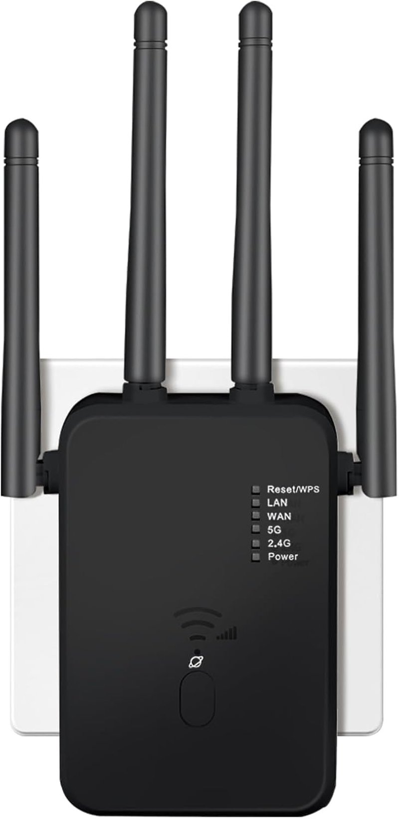 Qwdqwd WLAN Erősítő 300 Mbps 4 Antennás Repeater AP Mód Ethernet Port