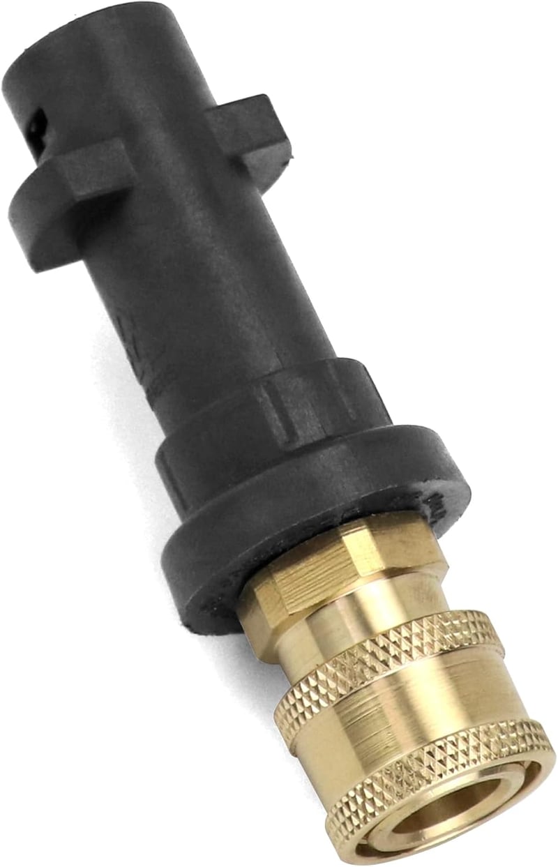 QWORK 1/4 Hüvelyk Sárgaréz Gyorscsatlakozó Kärcher K2 K3 K4 K5 K6 K7 Nyomásmosóhoz - 1/4 pulgada, Brass