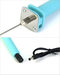 QWORK 10cm elektromos hungarocell vágó 100-240V 15W EU csatlakozó 5
