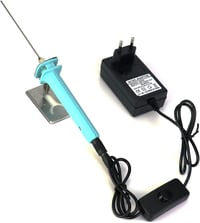 QWORK 10cm elektromos hungarocell vágó 100-240V 15W EU csatlakozó 1