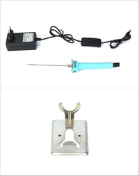 QWORK 10cm elektromos hungarocell vágó 100-240V 15W EU csatlakozó 3