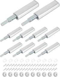QWORK mágneses nyomásra nyíló ajtófogó, soft-close, csavaros - 10 db 1