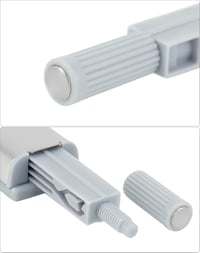 QWORK mágneses nyomásra nyíló ajtófogó, soft-close, csavaros - 10 db 5