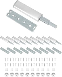 QWORK mágneses nyomásra nyíló ajtófogó, soft-close, csavaros - 10 db 7