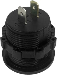 QWORK 12V Autó Voltmérő LED Kijelzővel, Vízálló Feszültségmérő Autóhoz Motorkerékpárhoz 5