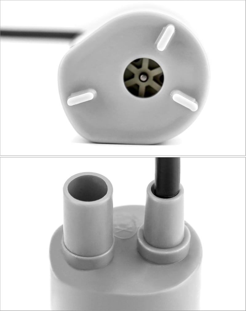 QWORK 12V merülő vízpumpa 840L/h, 5m szívómagasság, mikro motor