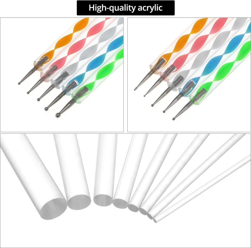 QWORK 13 részes Mandala Dotting Tool szett körömművészethez és festéshez