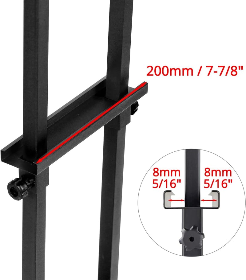 QWORK 2 darabos dupla oldalú plakáttartó szett, állítható információs állvány 12-210 cm - 2 stück
