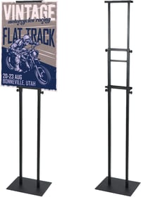QWORK 2 darabos dupla oldalú plakáttartó szett, állítható információs állvány 12-210 cm - 2 stück 7