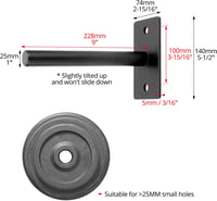 QWORK 2 db falra szerelhető súlytárcsa tartó 2,5-5 cm-es tárcsákhoz 220 kg 2