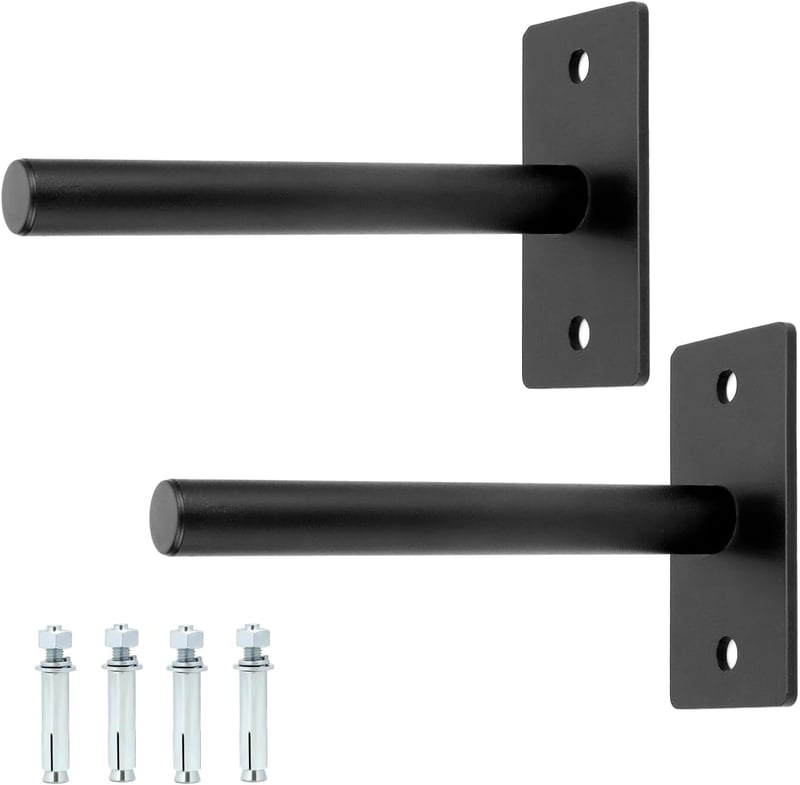 QWORK 2 db falra szerelhető súlytárcsa tartó 2,5-5 cm-es tárcsákhoz 220 kg