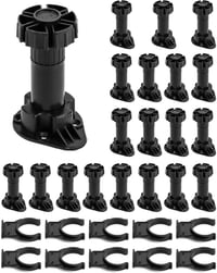 QWORK 20 darabos bútor láb szett 100-120mm állítható magasság 1