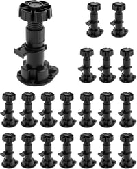 QWORK 20 darabos bútor láb szett 100-120mm állítható magasság 7