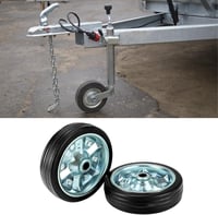 QWORK 200x50mm Pótkocsi Vonóhorog Kerék 680kg Terhelhetőség Gumibetét 2