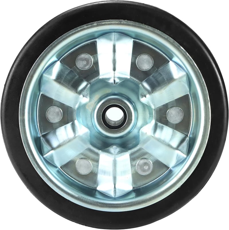 QWORK 200x50mm Pótkocsi Vonóhorog Kerék 680kg Terhelhetőség Gumibetét