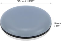 QWORK 26 darabos bútor csúszka szett, 30 mm átmérő, öntapadós padlóvédő 6
